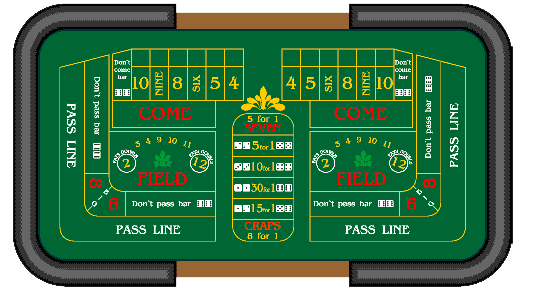 casino party craps table