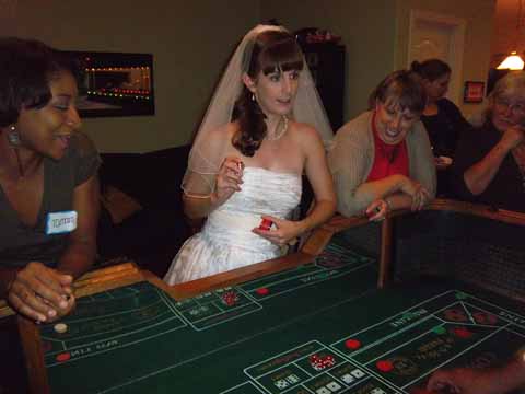 Wedding Reception Casino party