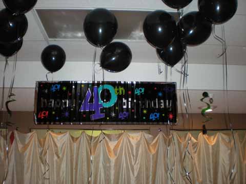 40th birthday party ideas