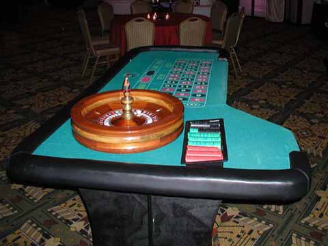 Roulette table at a casino party in Phoenix