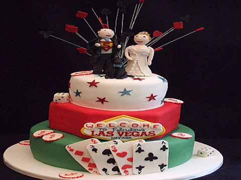 Casino Party Wedding cake