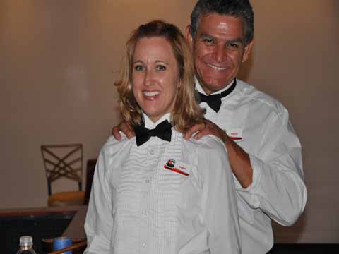 black and white casino night
