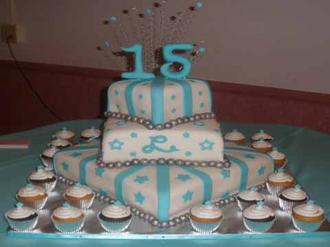 Casino Party Quinceanera cake