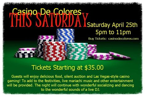 Sasino de Colores casino night fundraiser