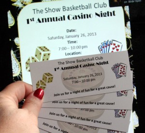 Show Basketball Club casino night fundraiser