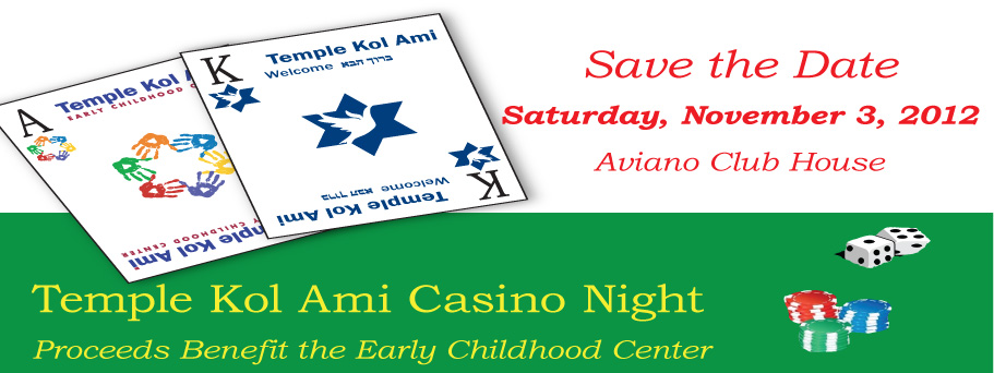 Temple Kol Ami casino night fundraiser